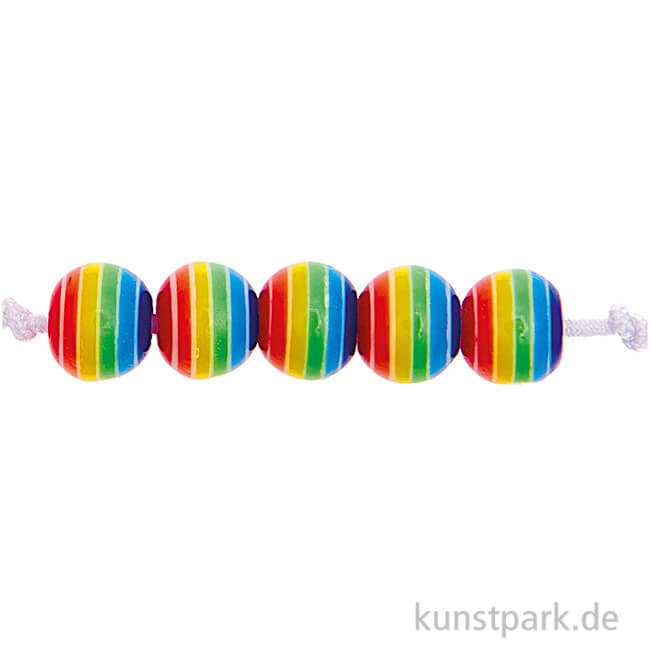 Artikelbild 1 des Artikels “Regenbogen Perlen, Rund, 6 mm Durchmesser, 80 Stück “