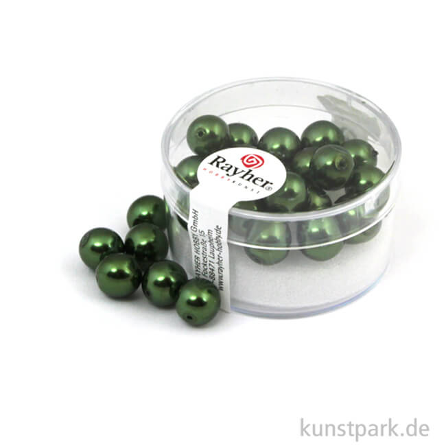 Artikelbild 1 des Artikels “Renaissance Glaswachsperlen - 8 mm - 25 Stück Dose | Smaragd“