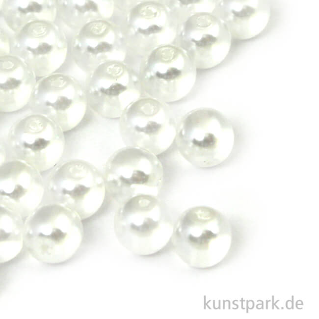 Artikelbild 1 des Artikels “Renaissance Glaswachsperlen Schneeweiß - 6 mm, 45 Stück “