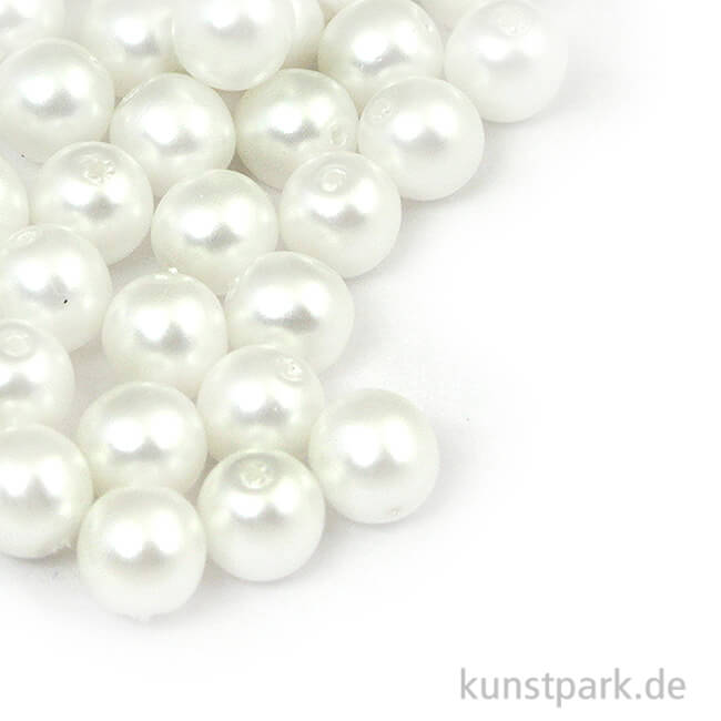 Artikelbild 1 des Artikels “Renaissance Glaswachsperlen Schneeweiß Matt - 6 mm, 45 Stück “