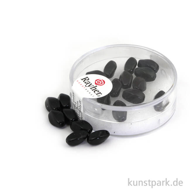 Artikelbild 1 des Artikels “Renaissance-Olive - 9 x 6 mm - 20 Stück Dose | Schwarz“