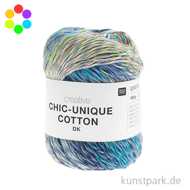 Artikelbild 1 des Artikels “Rico Garn - Creative Chic-Unique Cotton dk, 100g, 240m “