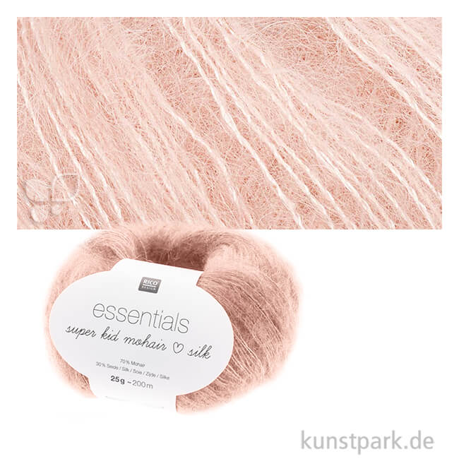Artikelbild 1 des Artikels “Rico Garn - Essentials Super Kid Mohair Loves Silk, 25g, 200m Farbe | Rose“