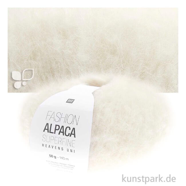 Artikelbild 1 des Artikels “Rico Garn - Fashion Alpaca Superfine Heavens, 50g, 140m Farbe | Uni Creme“