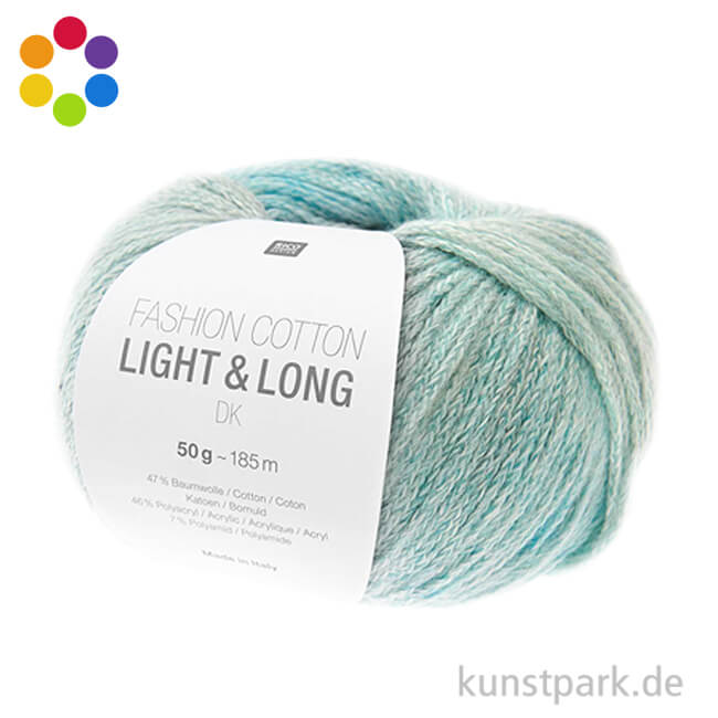 Artikelbild 1 des Artikels “Rico Garn - Fashion Cotton Light + Long dk, 50g, 185m “