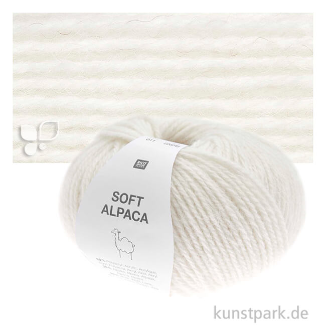 Artikelbild 1 des Artikels “Rico Garn - Soft Alpaca, 50g, 125m Farbe | Creme“