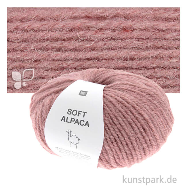 Artikelbild 1 des Artikels “Rico Garn - Soft Alpaca, 50g, 125m Farbe | Rosa“