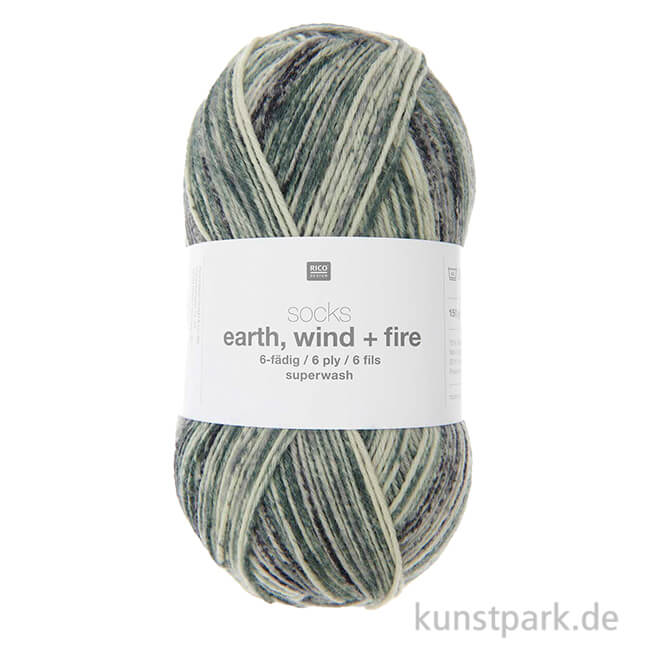 Artikelbild 1 des Artikels “Rico Sockenwolle - Earth Wind Fire 4-fädig, 100g, 400m “