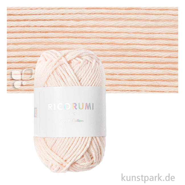 Artikelbild 1 des Artikels “Ricorumi Garn für Amigurumi, dk, 100% Baumwolle, 25g Farbe | Puder“