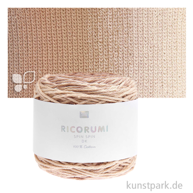 Artikelbild 1 des Artikels “Ricorumi Garn - Spin Spin dk, 100% Baumwolle, 50g, 115m Farbe | Beige“