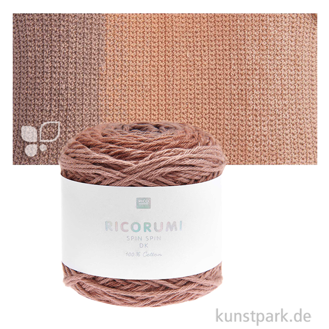 Artikelbild 1 des Artikels “Ricorumi Garn - Spin Spin dk, 100% Baumwolle, 50g, 115m Farbe | Braun“