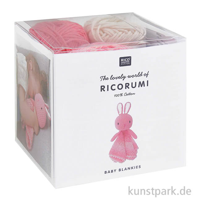 Artikelbild 1 des Artikels “Ricorumi Häkel-Set mit Füllwatte - Baby Blankies, Hase “