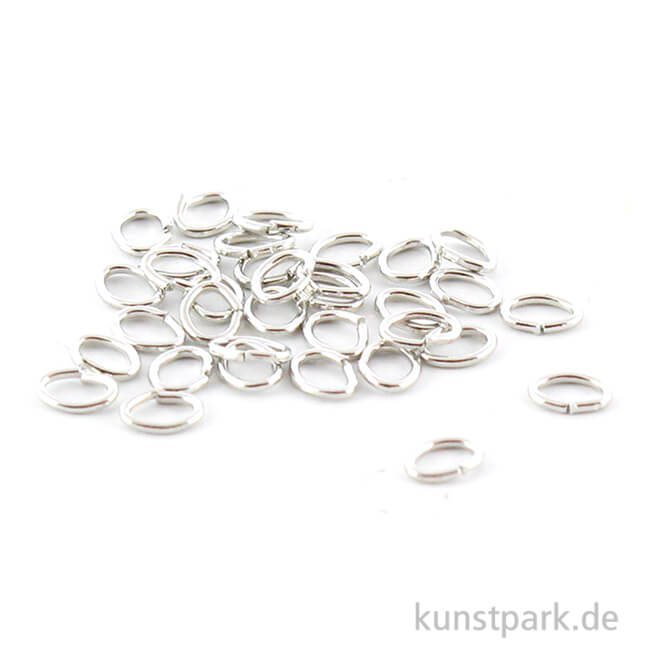 Artikelbild 1 des Artikels “Ringel - Oval, Silber, Stärke 0,5 mm, 30 Stück “