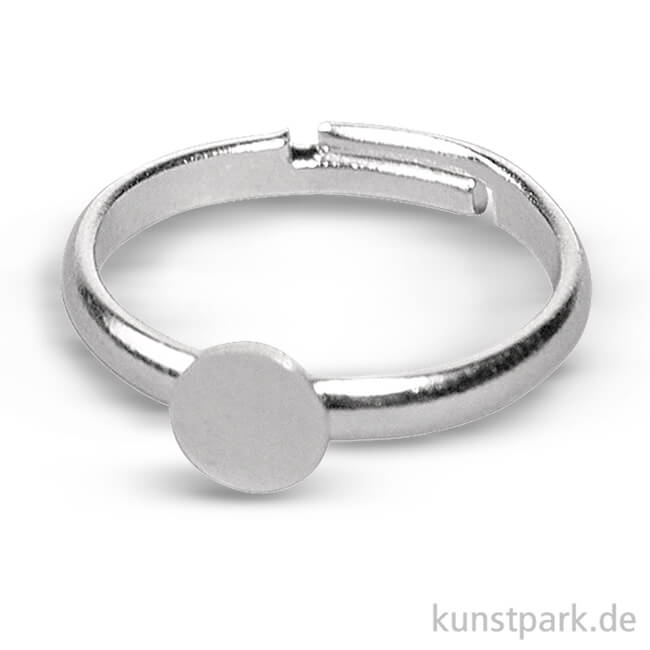 Artikelbild 1 des Artikels “Ringschiene mit Platte - Platin, 6mm, 2 Stück “