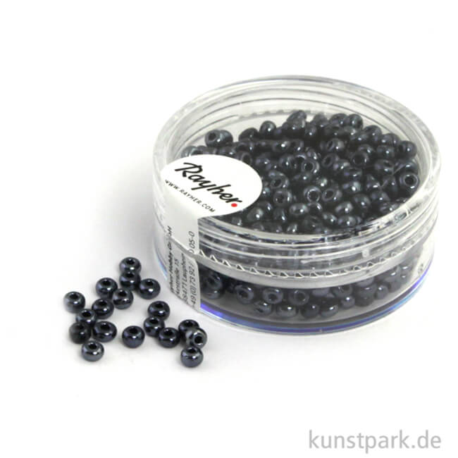 Artikelbild 1 des Artikels “Rocailles mit Silbereinzug - 2,6 mm - 16 g Dose | Blutstein“