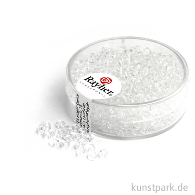 Artikelbild 1 des Artikels “Rocailles transparent - 2,6 mm - 17 g Dose | Kristall“