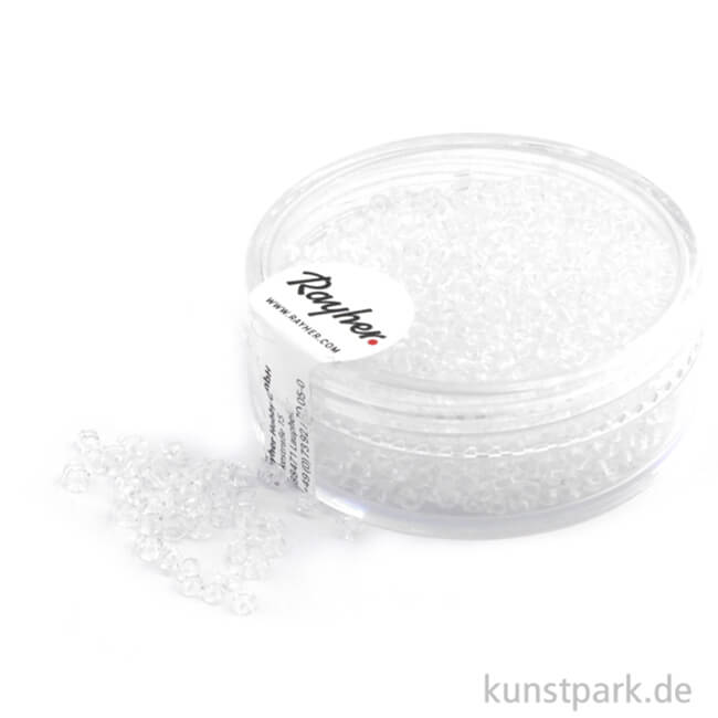 Artikelbild 1 des Artikels “Rocailles transparent - 2 mm - 17 g Dose | Kristall“