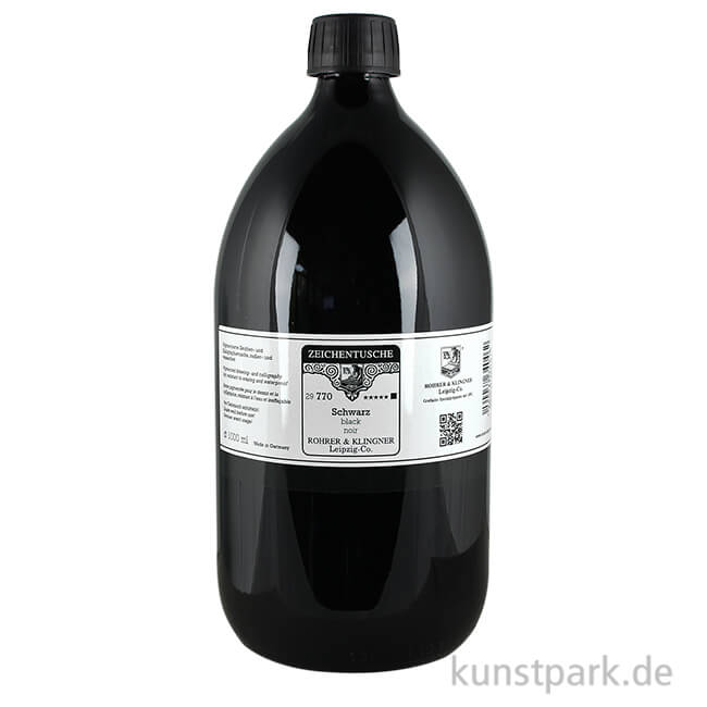 Artikelbild 1 des Artikels “Rohrer & Klingner Zeichentusche - 770 Schwarz 1000 ml“