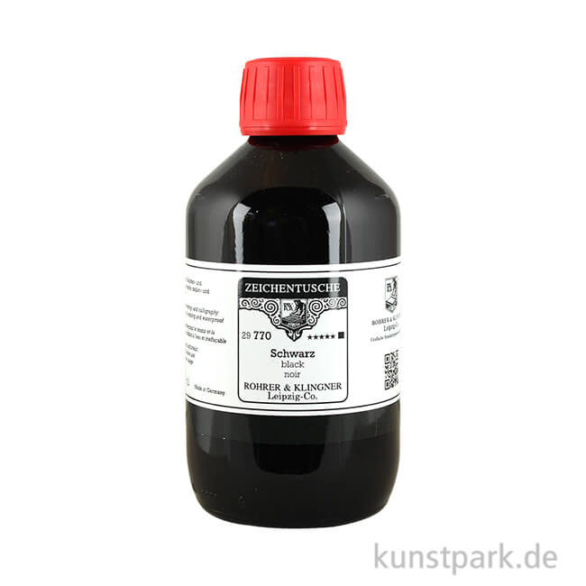Artikelbild 1 des Artikels “Rohrer & Klingner Zeichentusche - 770 Schwarz 250 ml“