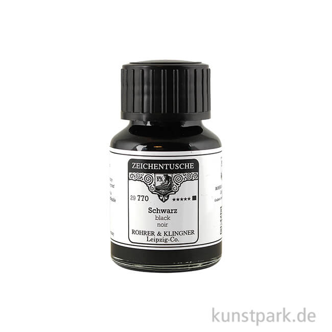 Artikelbild 1 des Artikels “Rohrer & Klingner Zeichentusche - 770 Schwarz 50 ml“
