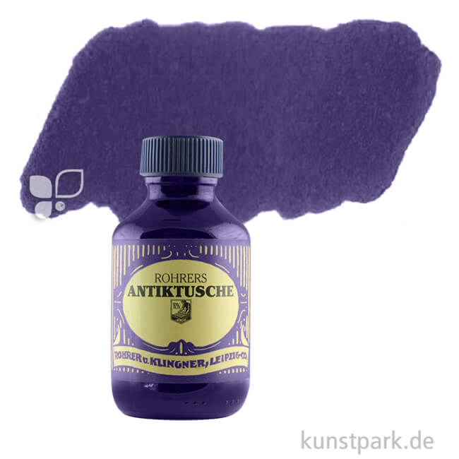 Artikelbild 1 des Artikels “Rohrer & Klingner Antiktusche 100 ml Einzelfarbe | 410 Blauviolett“