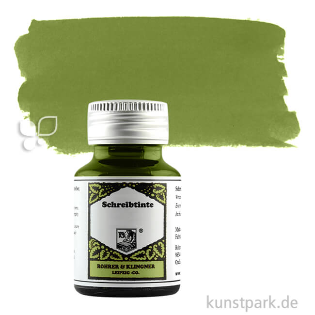 Artikelbild 1 des Artikels “Rohrer & Klingner Schreibtinte 50 ml Einzelfarbe | 530 Alt Goldgrün“