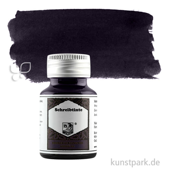 Artikelbild 1 des Artikels “Rohrer & Klingner Schreibtinte 50 ml Einzelfarbe | 707 Leipziger Schwarz“
