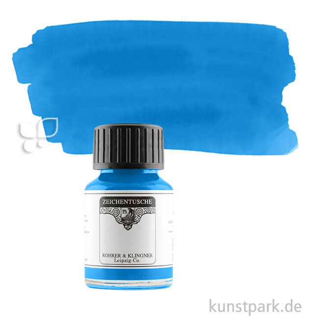 Artikelbild 1 des Artikels “Rohrer & Klingner Zeichentusche 50 ml Einzelfarbe | 741 Phtaloblau“