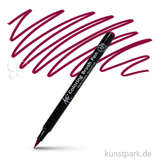 Artikelbild 1 des Artikels “Sakura Koi Coloring Brush Pen Einzelstift | Burgundy“