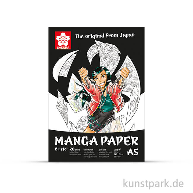 Artikelbild 1 des Artikels “Sakura Manga Zeichenblock, 20 Blatt, 250g DIN A5“