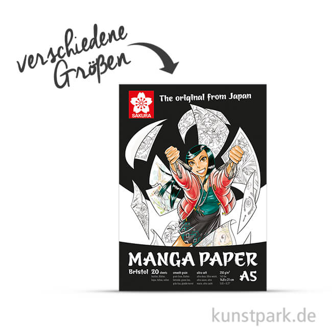Artikelbild 1 des Artikels “Sakura Manga Zeichenblock, 20 Blatt, 250g “