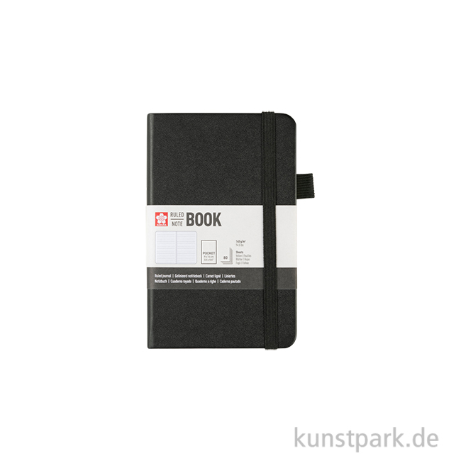 Artikelbild 1 des Artikels “Sakura Notizbuch, Liniert, Schwarz 9 x 14 cm“