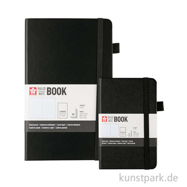 Artikelbild 1 des Artikels “Sakura Notizbuch, Liniert, Schwarz “