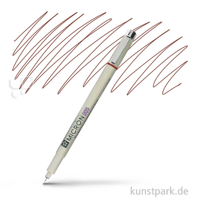 Artikelbild 1 des Artikels “Sakura PIGMA Micron Fineliner 0,2 mm Einzelstift | 12 Braun“