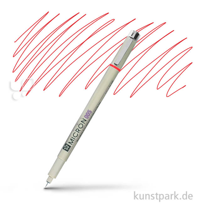 Artikelbild 1 des Artikels “Sakura PIGMA Micron Fineliner 0,2 mm Einzelstift | 19 Rot“