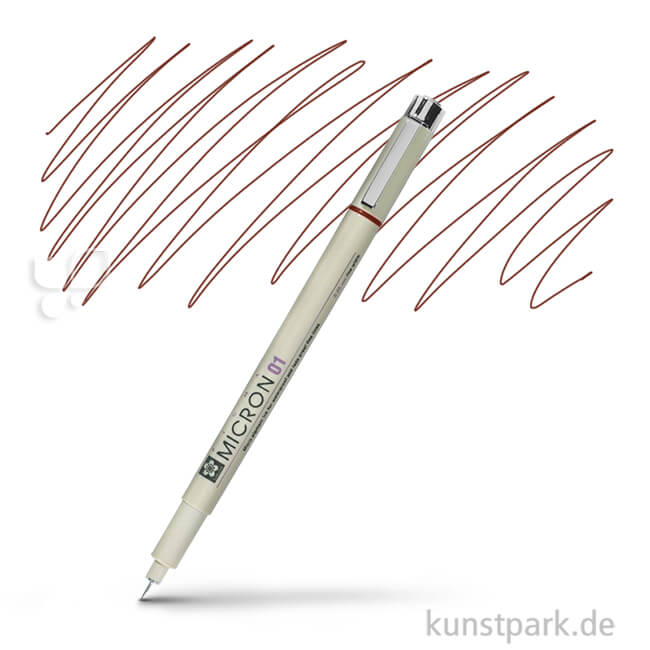 Artikelbild 1 des Artikels “Sakura PIGMA Micron Fineliner 0,25 mm Einzelstift | 12 Braun“