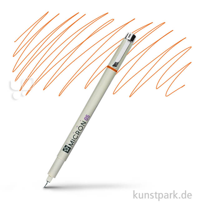 Artikelbild 1 des Artikels “Sakura PIGMA Micron Fineliner 0,45 mm Einzelstift | 5 Orange“