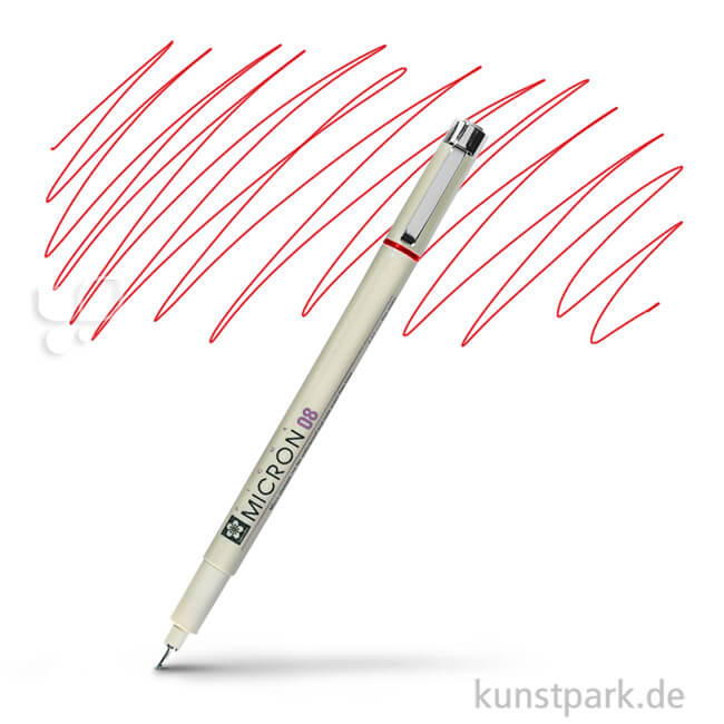 Artikelbild 1 des Artikels “Sakura PIGMA Micron Fineliner 0,5 mm Einzelstift | 19 Rot“