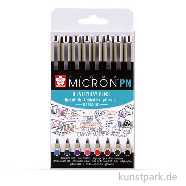 Artikelbild 1 des Artikels “Sakura PIGMA Micron PN 8er Set “