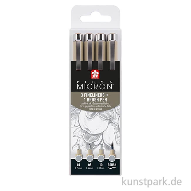 Artikelbild 1 des Artikels “Sakura PIGMA Micron Set - 4 Strichstärken, Kaltgrau hell “