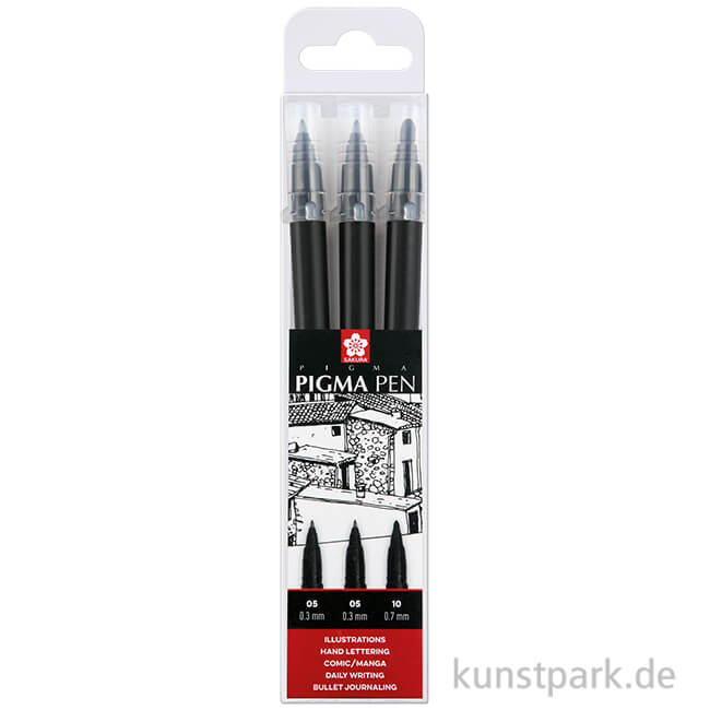 Artikelbild 1 des Artikels “Sakura PIGMA Pen 3er-Set Schwarz “