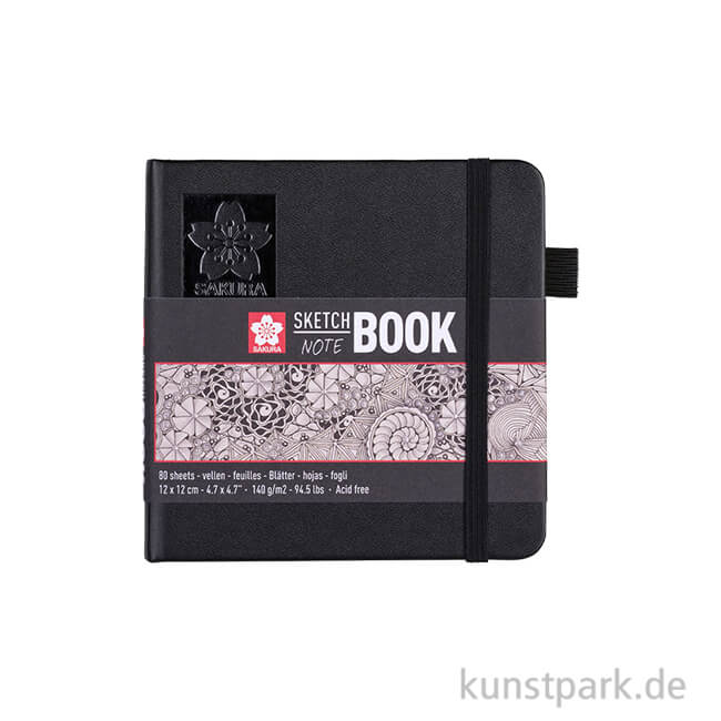 Artikelbild 1 des Artikels “Sakura Skizzenbuch, 80 Blatt, Cremeweiß, 140g 12 x 12 cm“