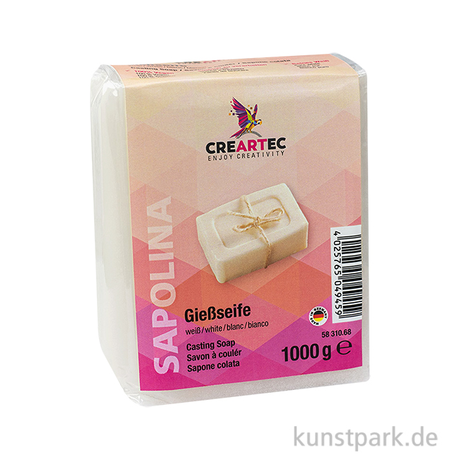 Artikelbild 1 des Artikels “Sapolina - Gießseife zum Seifengießen, weiß 1 kg Block“