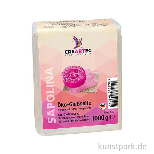 Artikelbild 1 des Artikels “Sapolina - Öko-Seife zum Gießen, transparent 1 kg Block“