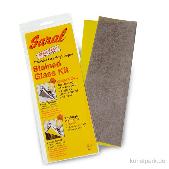Artikelbild 1 des Artikels “Saral Transferpapier - Glas, Stein, Keramik - 3 Bögen, 22x22,8 cm “