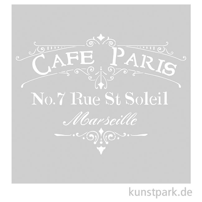 Artikelbild 1 des Artikels “Schablone 30,5x30,5 cm - Café Paris “