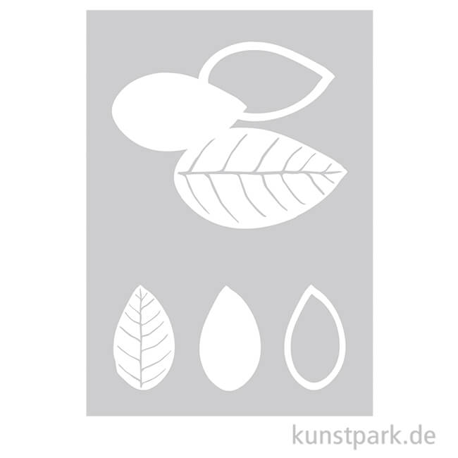 Artikelbild 1 des Artikels “Schablone - Blätter, mit Rakel, DIN A5 “