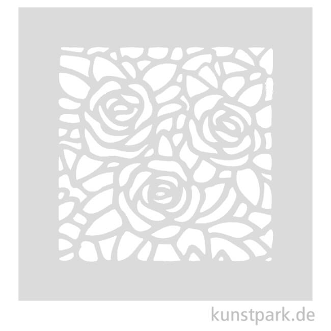 Artikelbild 1 des Artikels “Schablone - Drei Rosen, Größe 110x110 mm “