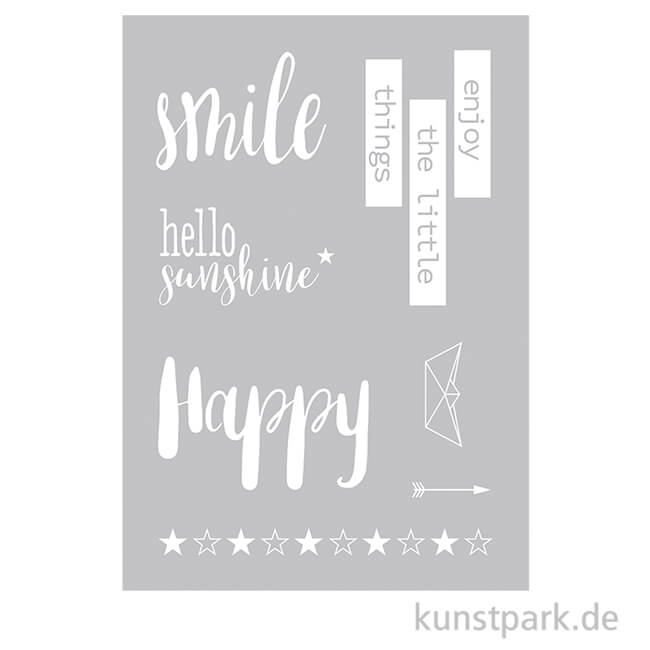 Artikelbild 1 des Artikels “Schablone - Smile, mit Rakel, DIN A4 “
