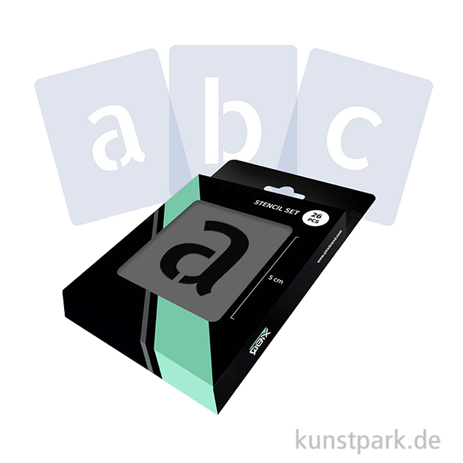 Artikelbild 1 des Artikels “Schablonen - Alphabet Set mit 26 Kleinbuchstaben, Höhe je 5 cm “